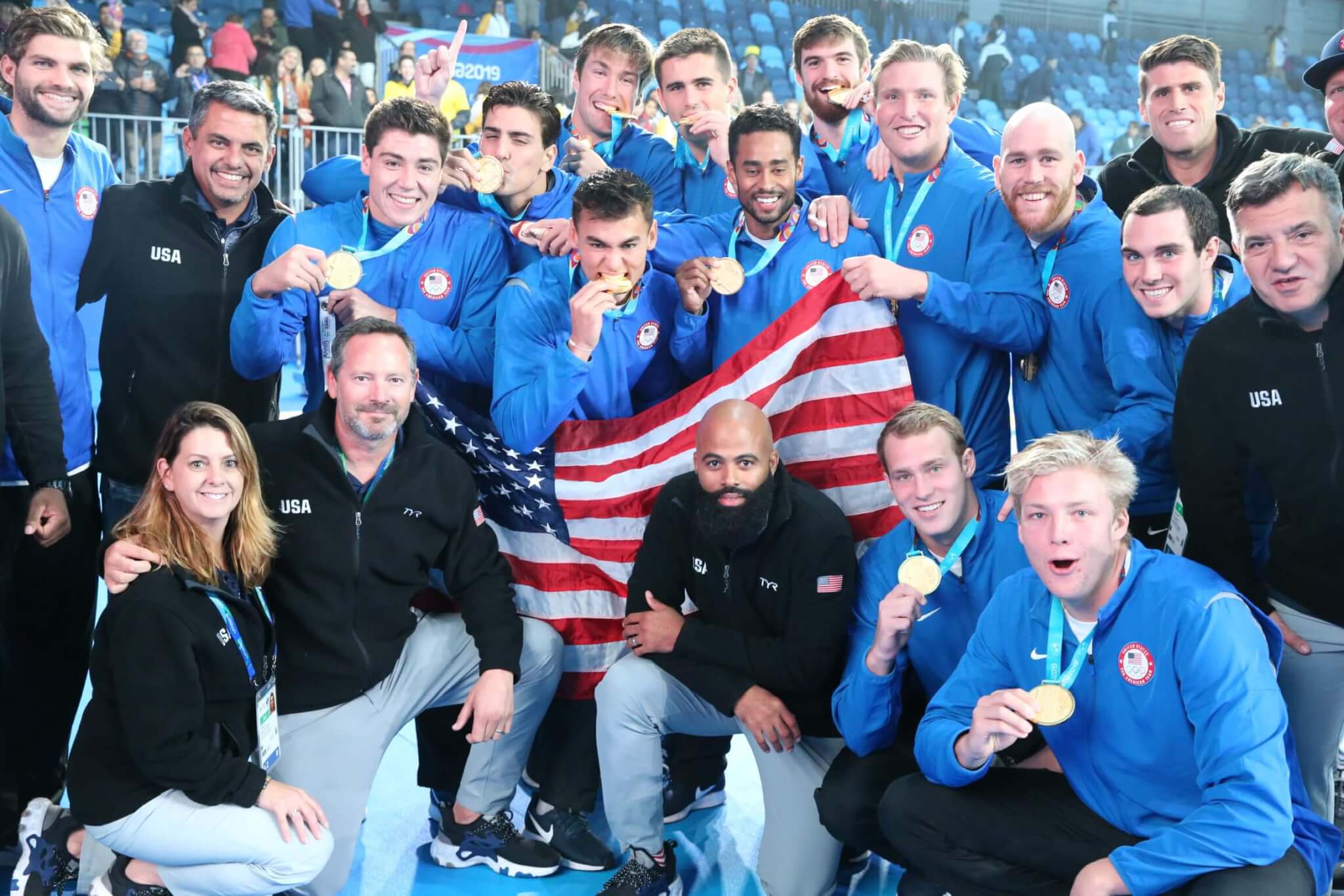 Chris Bates and USA Water Polo Men’s National Team