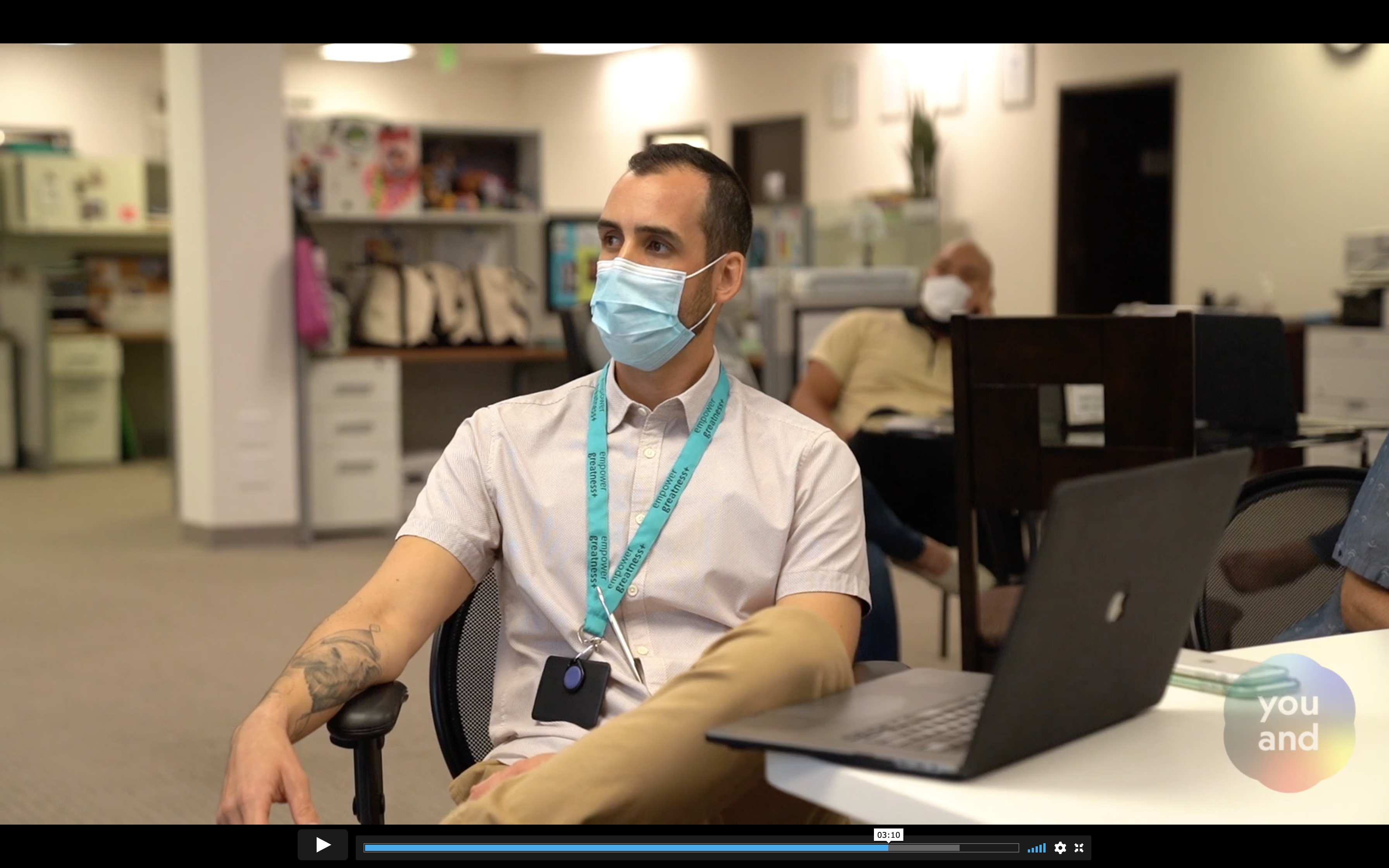 Severiano Sanchez, shown during the filming of the "you and" commercial, which explains the app and is available at youandapp.org