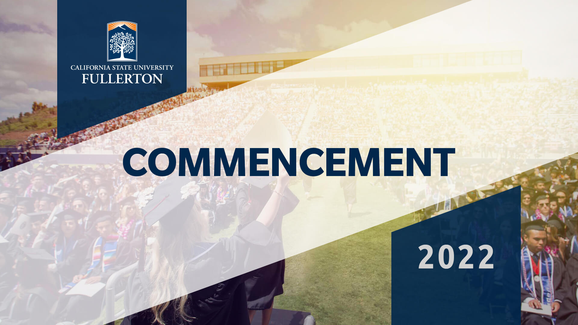 graphic spelling out commencement 2022