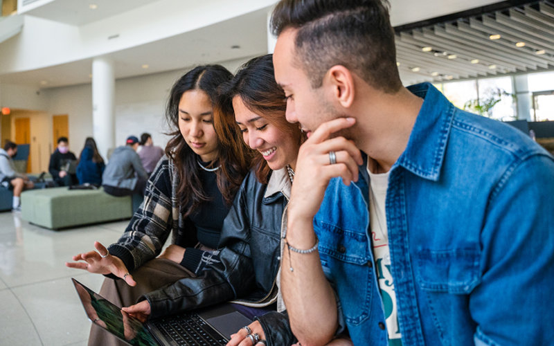 Gen Z students at the College of Business and Economics