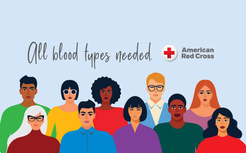 All blood types needed; American Red Cross