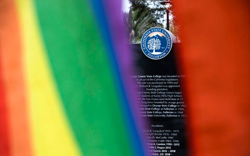 LGBTQ Flag Raising Champions Community Visibility | CSUF News