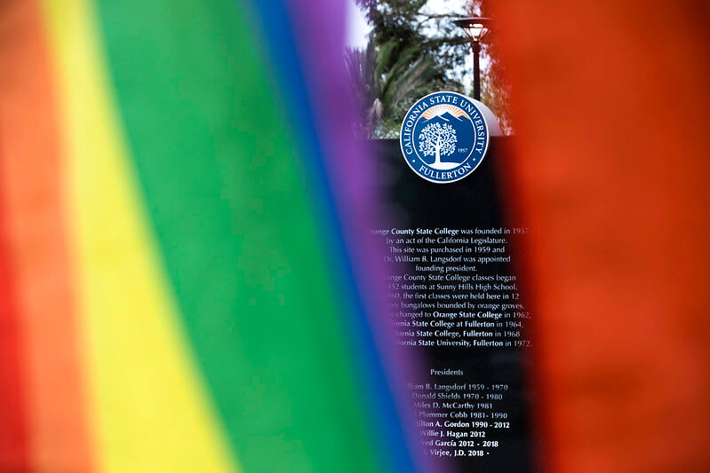 LGBTQ Flag Raising Champions Community Visibility | CSUF News