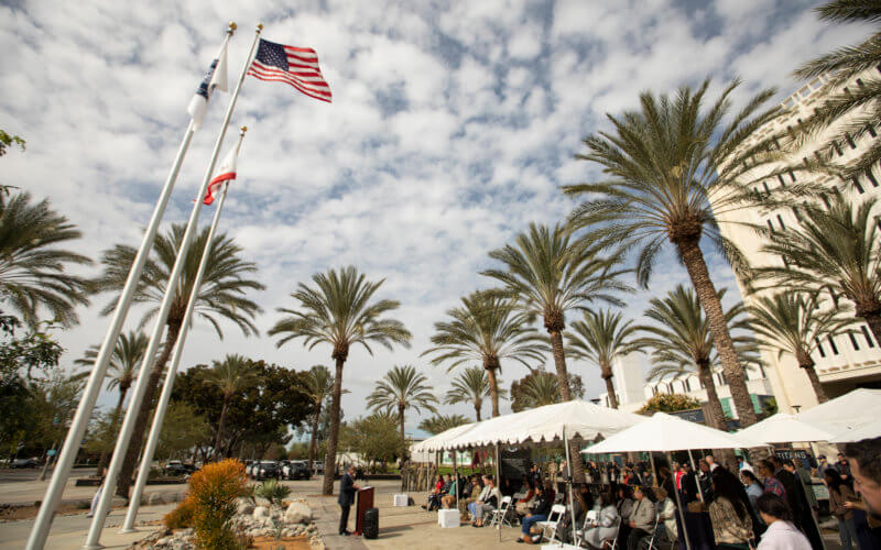 Veterans Resource Center Flag Raising