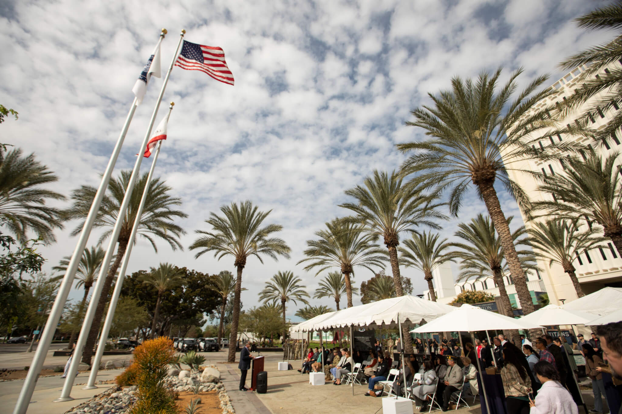 Veterans Resource Center Flag Raising