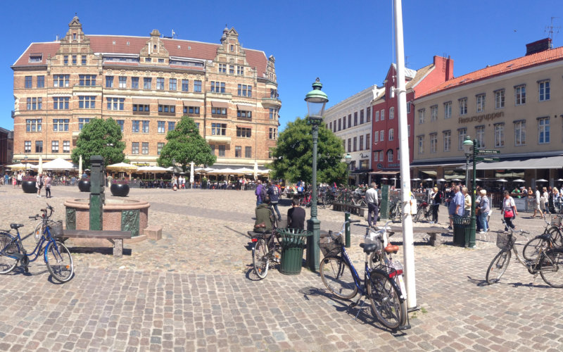 Panorama of a city in Denmark