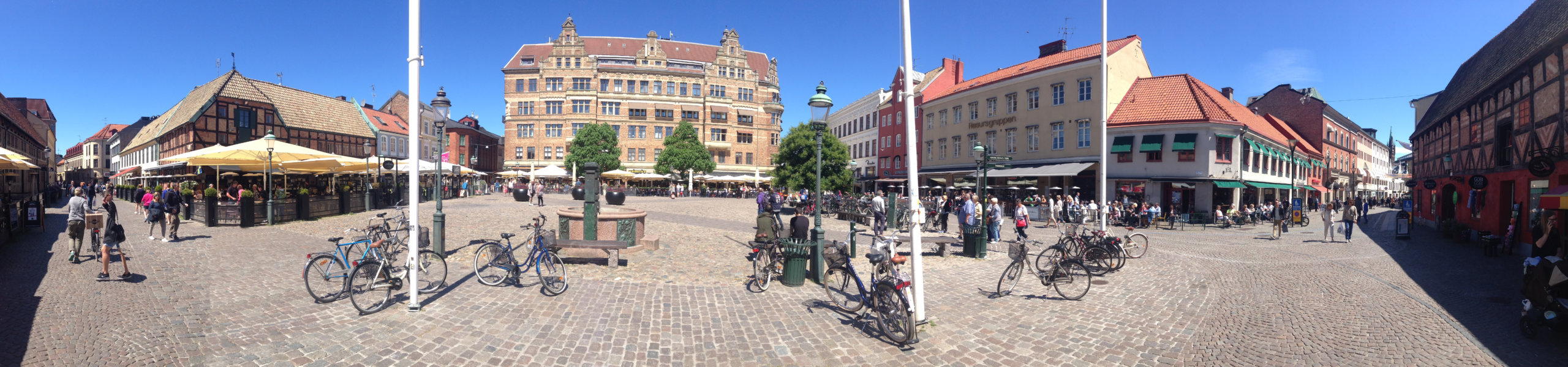 Panorama of a city in Denmark