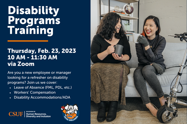 Disability Programs Training overview