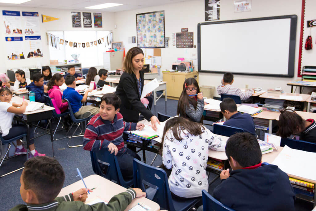 Student Teacher in Classroom