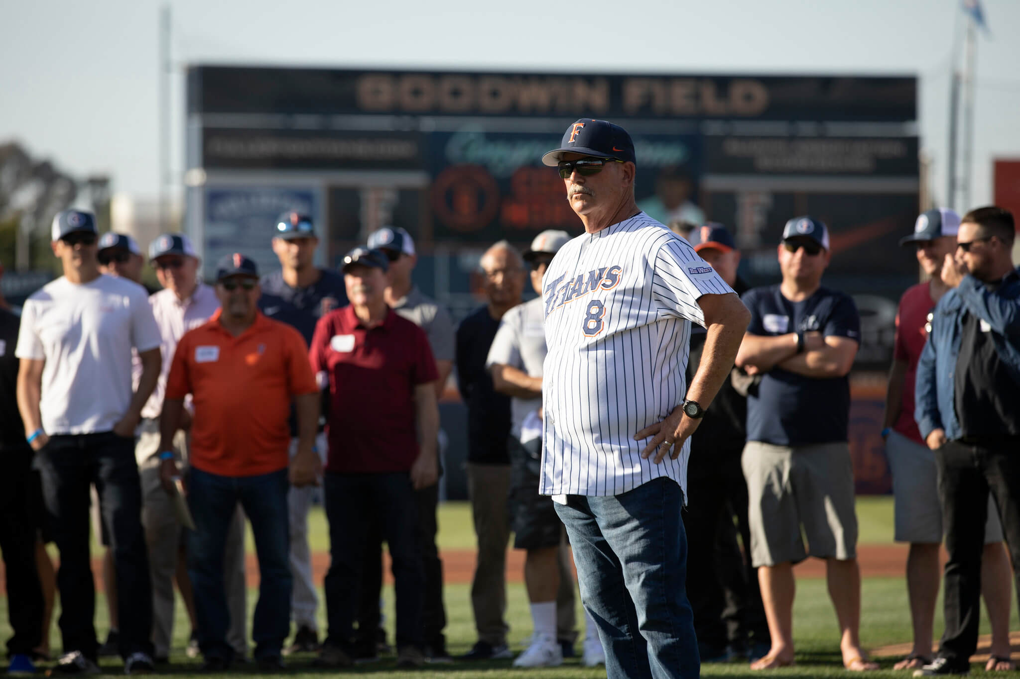Titans Baseball Retires Horton's No. 8 CSUF News