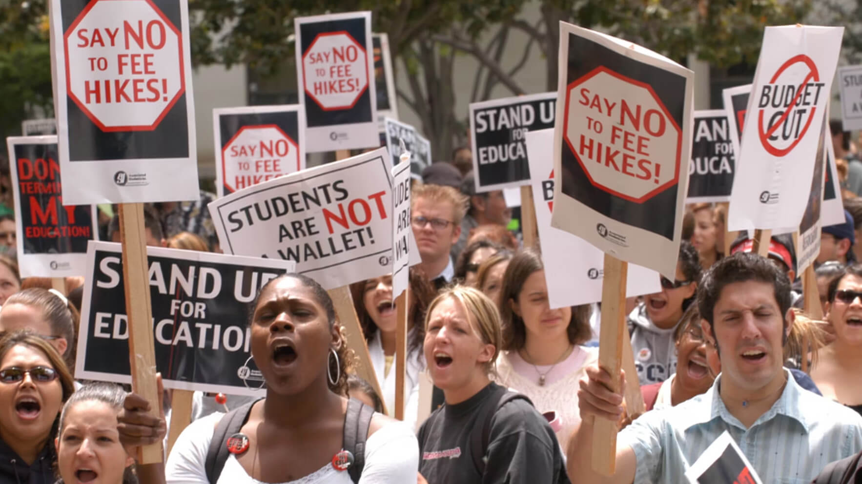 Students participate in protest