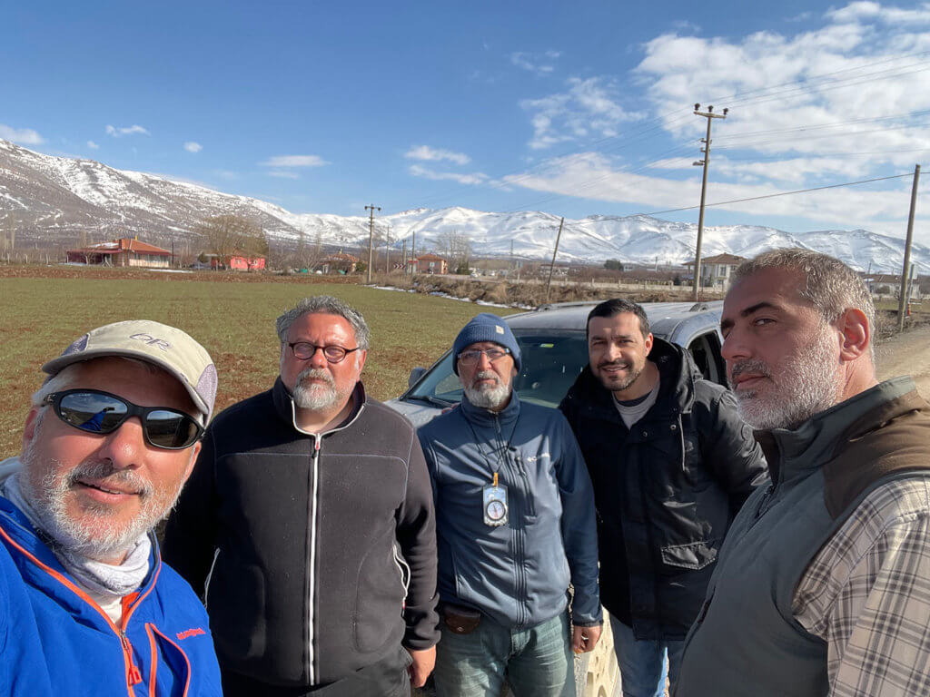 Sinan Akçiz with colleagues