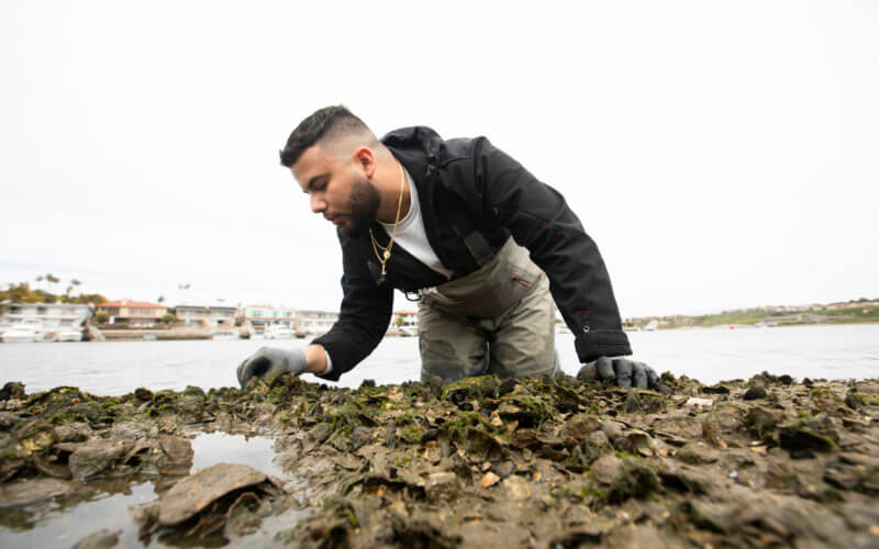 Brandon Quintana in Oyster bed