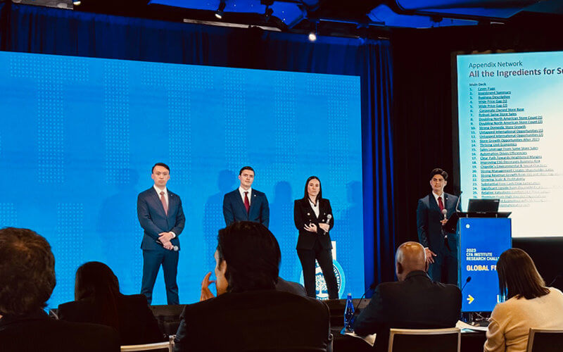 Titan Capital Mangement on stage during Competition