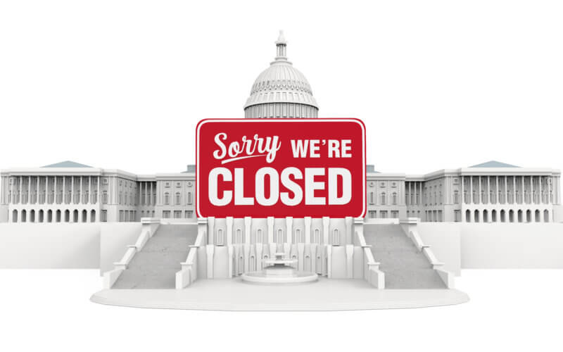 Government Shutdown Illustration
