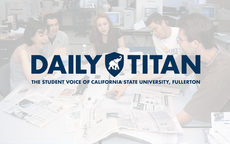 Daily Titan Graphic screened over DT Newsroom