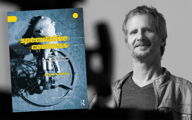 Cover of "Speculative Coolness" (left) and Bryan Cantley (right)