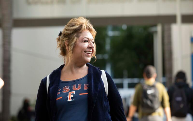 Cal State Fullerton student Sebrina Valdez