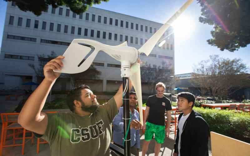 Christian Dominguez works on Green manufacturing project