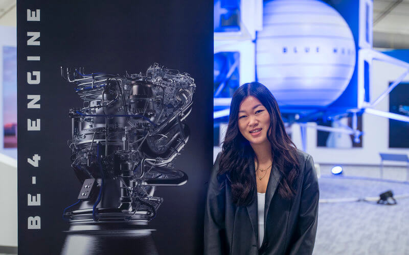 Alumna Sharon Pak at Blue Origin