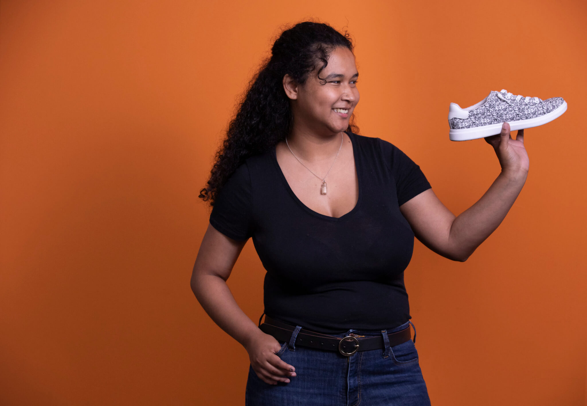 Teeny Nadeau with Bob's Shoe