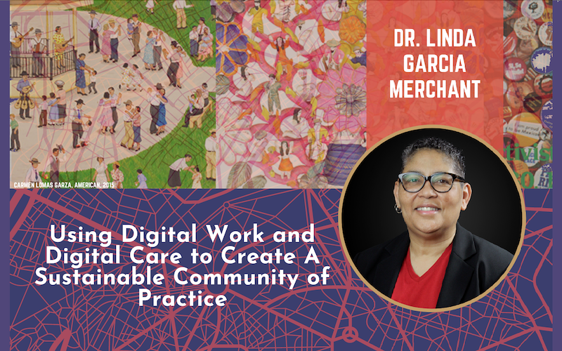 Guest speaker on digital background.