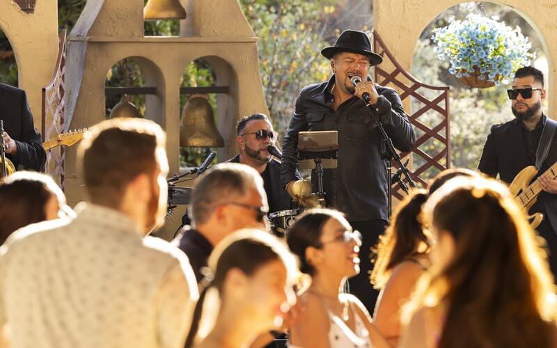 Andy Vargas performs at Somos Titans to raise funds for Latino students.