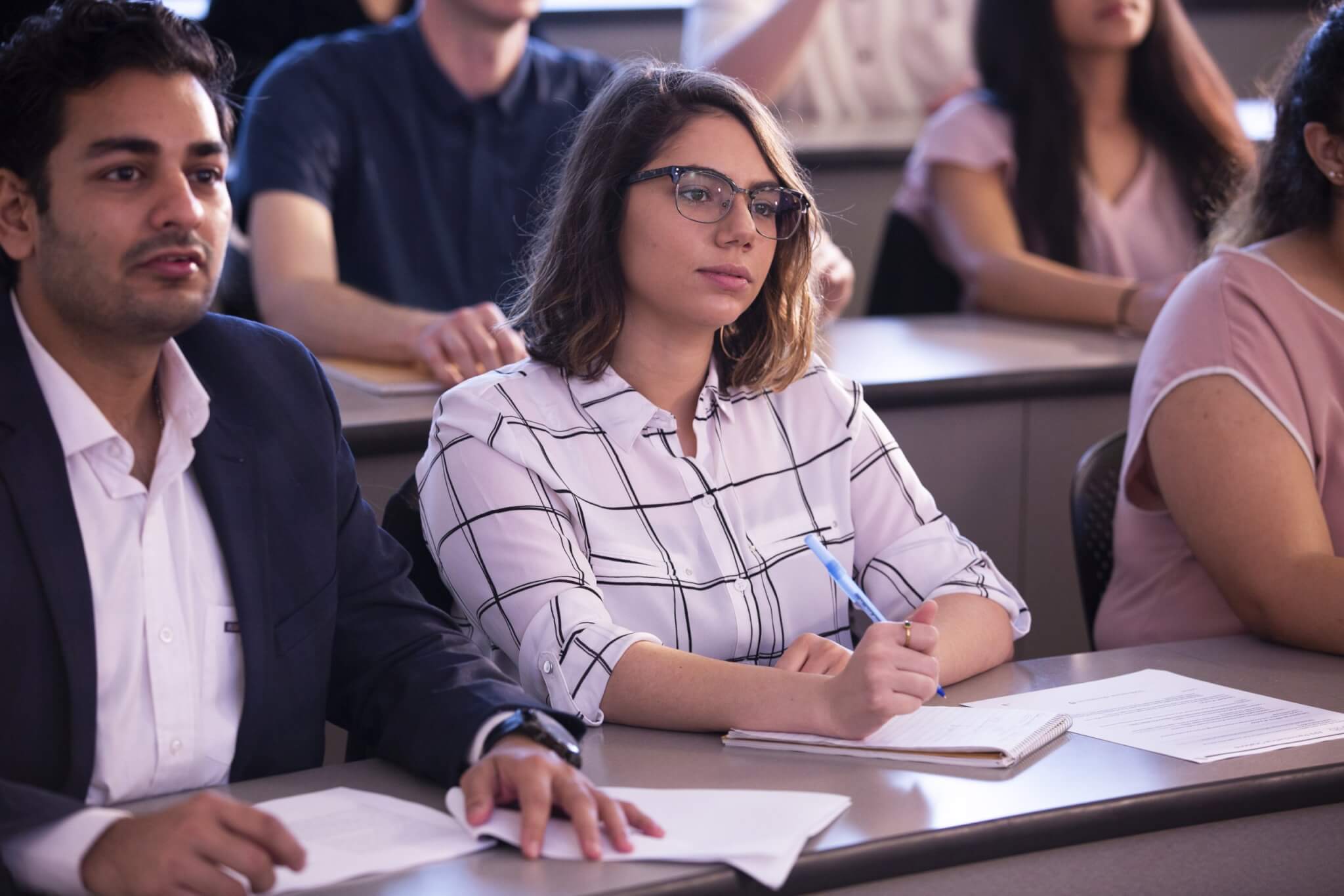 Real Estate student working in CSUF College of Business