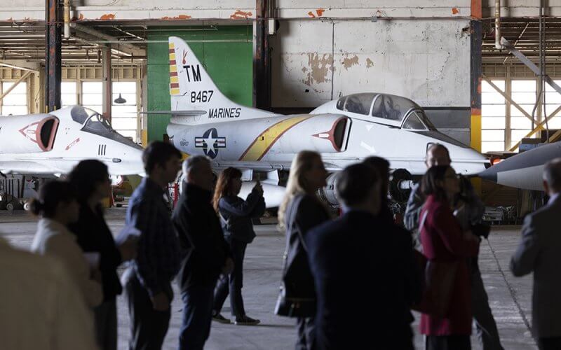 Group with Aviation Hangar at former El Toro Marine base