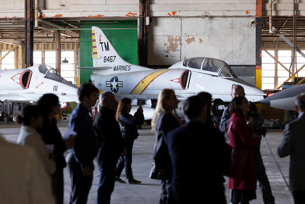 Group with Aviation Hangar at former El Toro Marine base