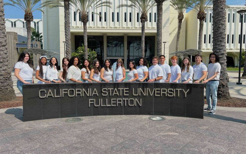 CSUF Moot Court Team 2024 students and coach