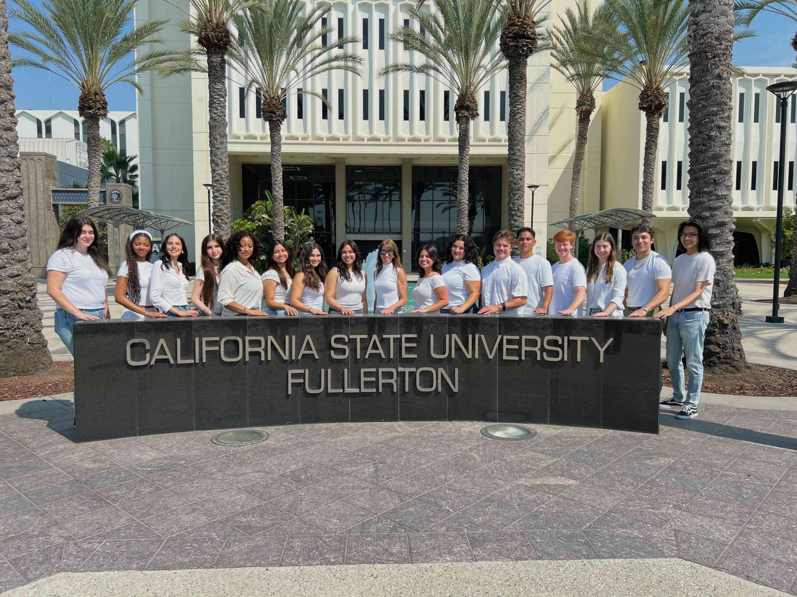 CSUF Moot Court Team 2024 students and coach
