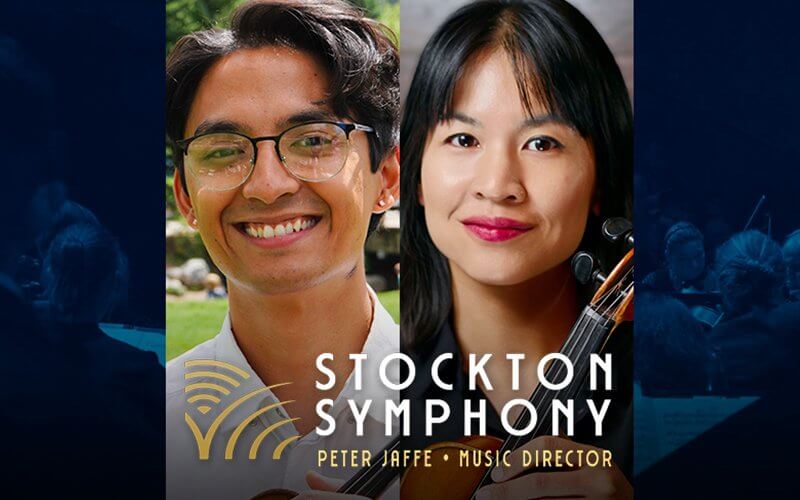 Headshots of Issac Vitousy, CSUF alum, and Margaret Wu, graduate student
