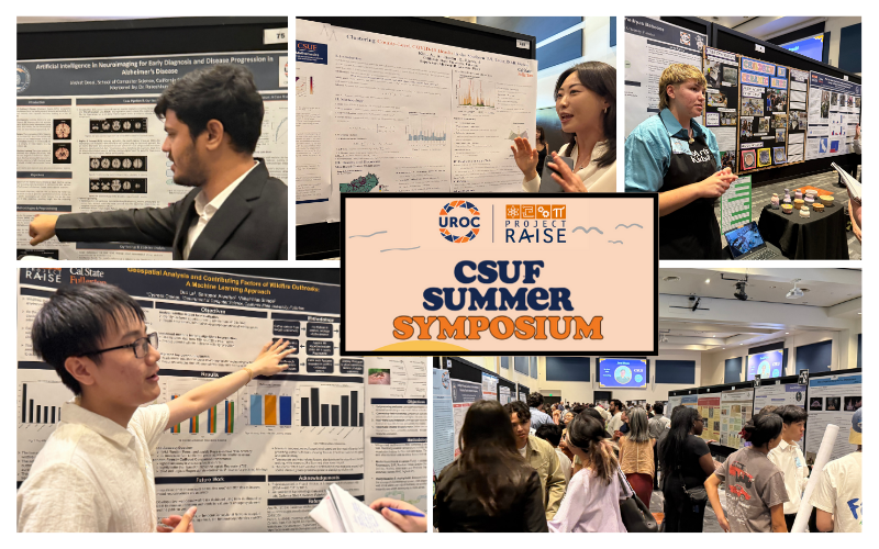 Students present at 2025 research symposium.