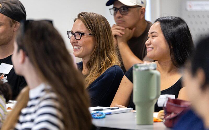 Social Work Students in classroom