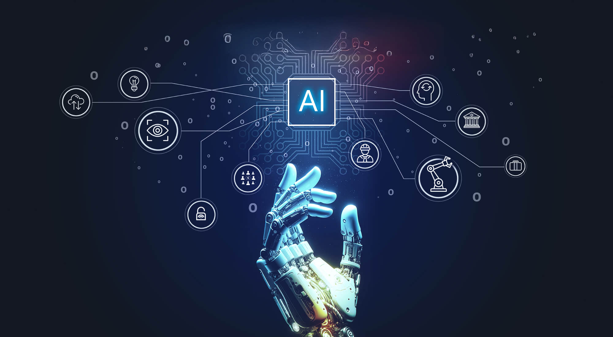 A stock illustration of artificial intelligence