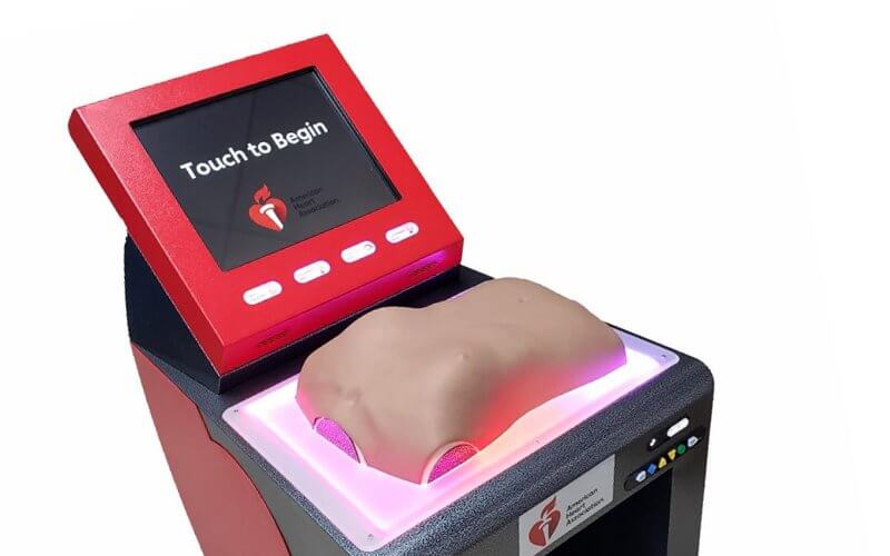 A mobile Hands-Only CPR kiosk