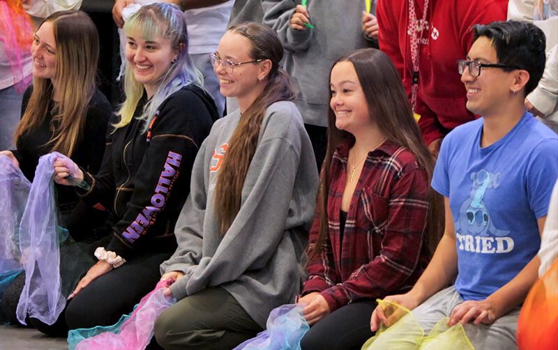 CSUF students participate in the Creative Dance for Children course.