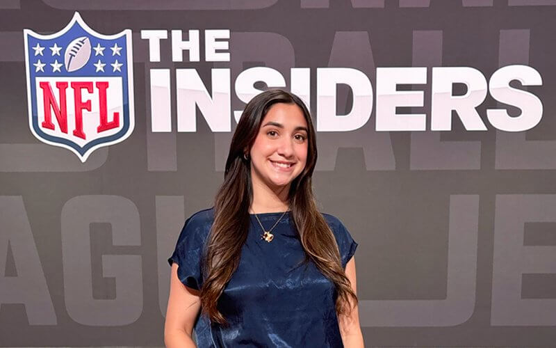 Isabella Kechejang de la red de la NFL.