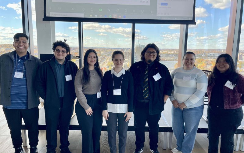 CSUF students present research at 2024 math conference in Boston.