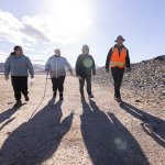 Researchers walk to ancient Lake Mojave to conduct climate research