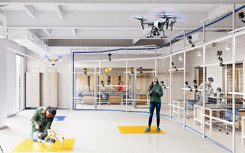 3D Rendering of Innovation Hub Interior