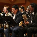 Jazz performers on stage