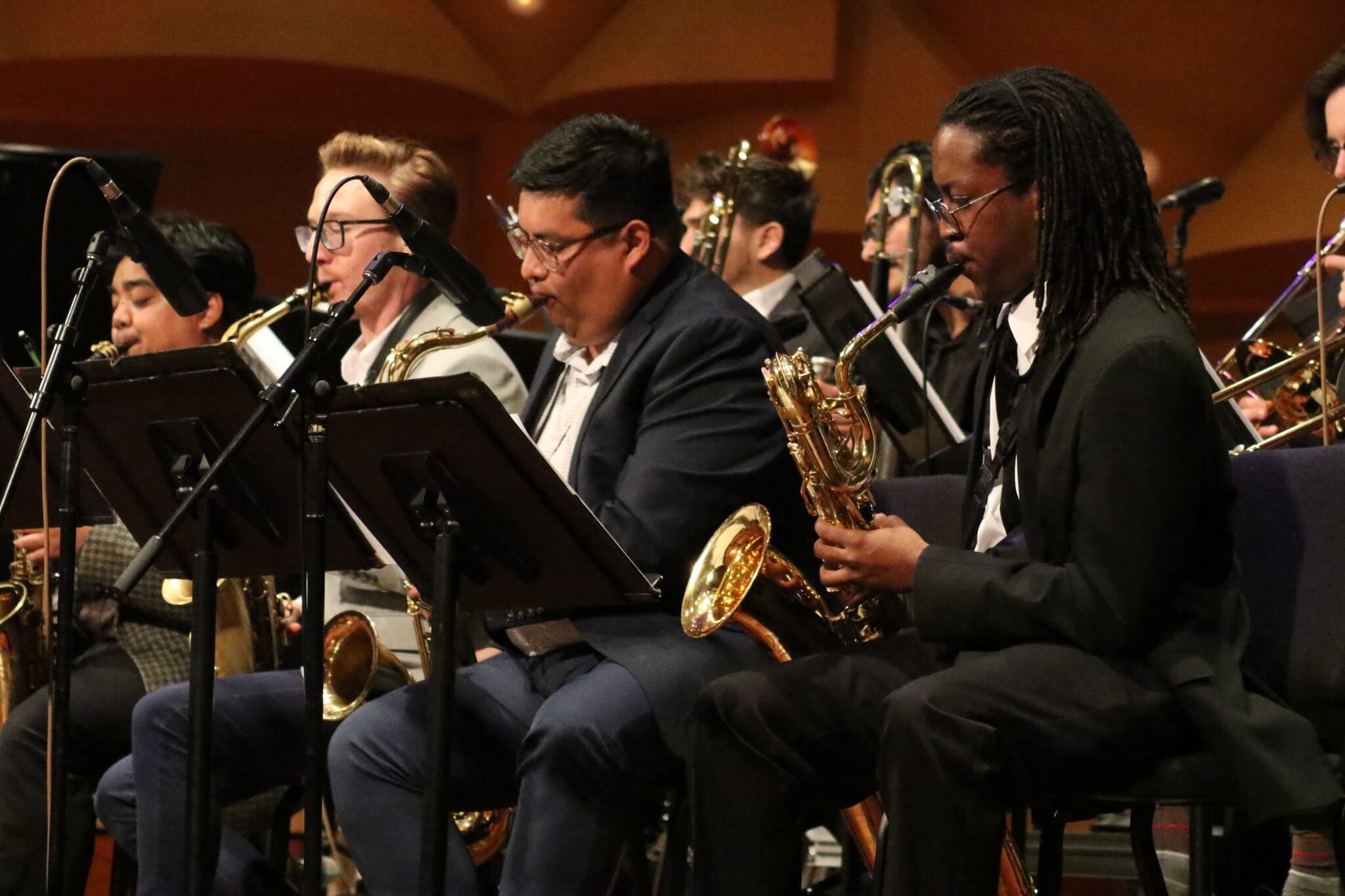 Jazz performers on stage