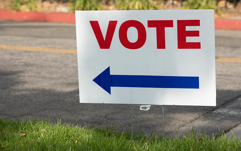 Vote sign