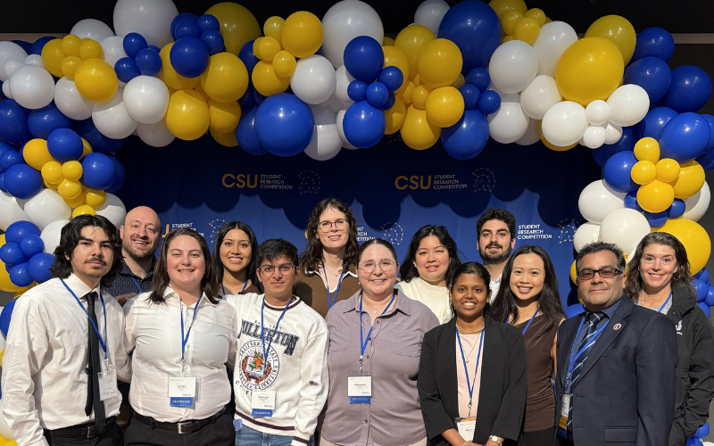 CSUF students compete at student research competition.