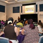 CSUF faculty and staff attend a CSU Juneteenth 2026 Symposium watch party in the Titan Student Union.