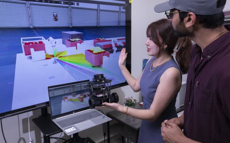 Applied artificial intelligence researcher Bingling Huang is leading the “Building Trust in Human–AI Robotics Teaming for the Future Manufacturing Workforce” project, supported by a nearly $100,000 contribution from Honda.